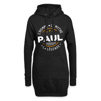 Paul L'Homme Le Mythe La Légende - Sweat-shirt à capuche long Femme - noir - Devant