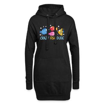 Aquaristik Aquarium Keeper Fishkeeper - Hoodie Dress - black - Front