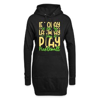 Pickleball Player Pickleball Paddle Pickleball - Hoodie-Kleid - Schwarz - Vorne