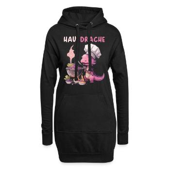 Hausdrache Hausdrachen Mutter Schwiegermama - Hoodie-Kleid - Schwarz - Vorne