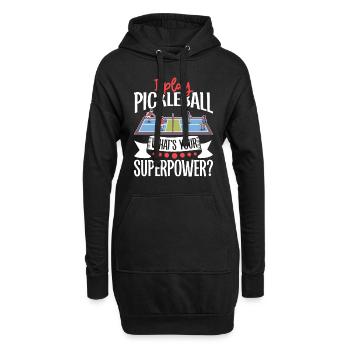 Joueur de pickleball Pickleball Paddle Pickleball - Sweat-shirt à capuche long Femme - noir - Devant