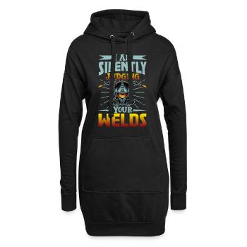 Soudeur drôle drôle sweat cadeau - Sweat-shirt à capuche long Femme - noir - Devant