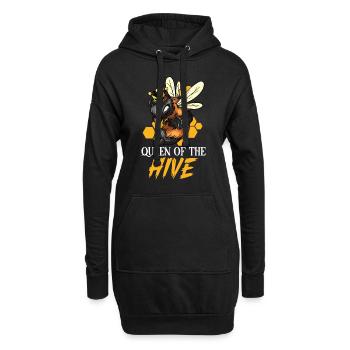 Honey beekeeping Beekeepers Honey bee apiary - Hoodie Dress - black - Front