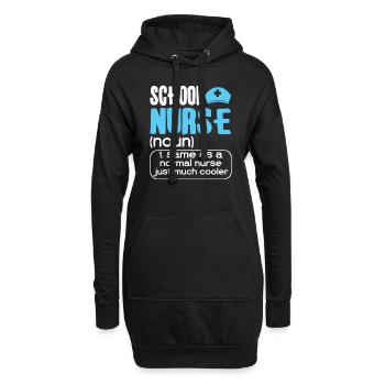 School Nurse Nursing Clinic Medical Stuff - Hoodie-Kleid - Schwarz - Vorne