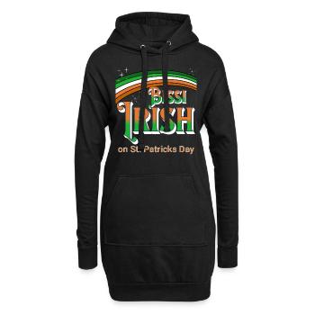 Bissi Irish - le jour de la Saint-Patrick! - Sweat-shirt à capuche long Femme - noir - Devant