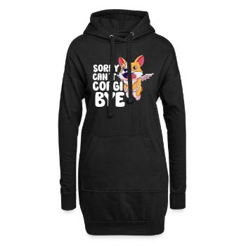 Chien/chiot : juste une fille qui aime les chiots - Sweat-shirt à capuche long Femme - noir - Devant