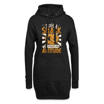Cuisson Bretzel Boulangerie allemande Boulangerie Boulangerie Boulanger - Sweat-shirt à capuche long Femme - noir - Devant