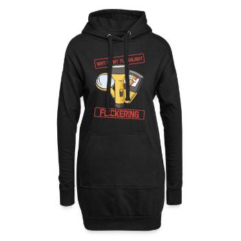 Paranormal Forschungshalloween Ghost Hunter - Hoodie-Kleid - Schwarz - Vorne