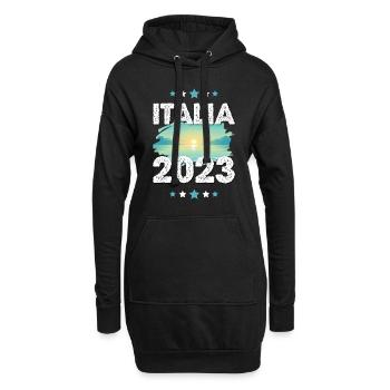 Italia 2023 - Hoodie-Kleid - Schwarz - Vorne
