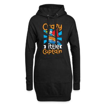 Boating Dad Boat Captain Pontoon Sailor Cruising - Hoodie-Kleid - Schwarz - Vorne