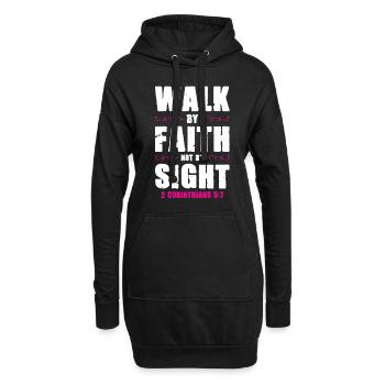 Bible Trust - Hoodie Dress - black - Front