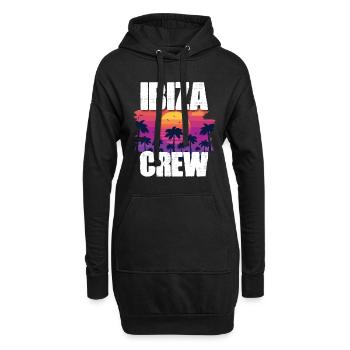 Ibiza Tourisme - Sweat-shirt à capuche long Femme - noir - Devant
