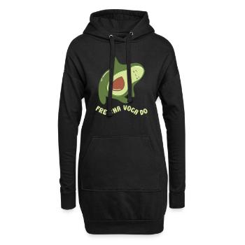 funny Avocado avocado pun avocado lover - Hoodie-Kleid - Schwarz - Vorne