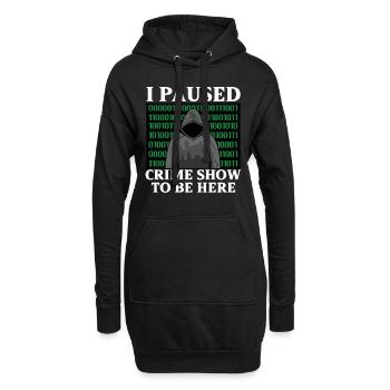 True Crime Murder Spy Crime Interest Gift Idea - Hoodie-Kleid - Schwarz - Vorne