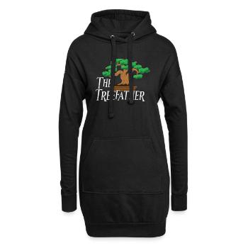 Bonsai Japan Silhouette Gardener Gardening Lover - Hoodie-Kleid - Schwarz - Vorne