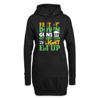 Duck Hunt Duck Hunter Bird Hunting Duck Hunting - Hoodie-Kleid - Schwarz - Vorne