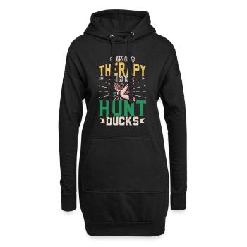 Duck Hunt Duck Hunter Bird Hunting Duck Hunting - Hoodie-Kleid - Schwarz - Vorne