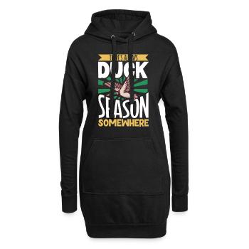 Duck Hunt Duck Hunter Bird Hunting Duck Hunting - Hoodie-Kleid - Schwarz - Vorne