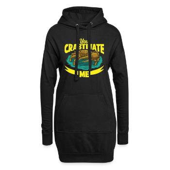 Krabbe krabben krabbenflüsterer Krabbenjagdfischer - Hoodie-Kleid - Schwarz - Vorne