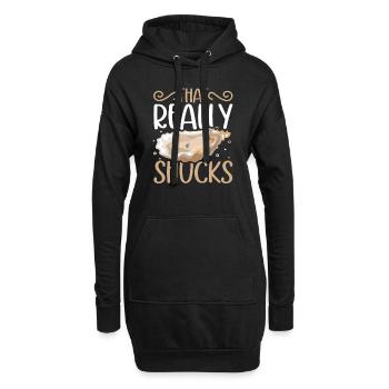 Auster-liebhaber Lustige Auster Auster Shucker - Hoodie-Kleid - Schwarz - Vorne