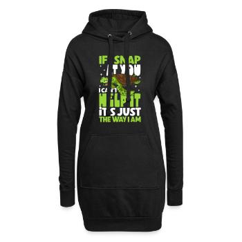 Boxer Boxing Turtle Turtles Sea Ocean Reptile - Hoodie-Kleid - Schwarz - Vorne