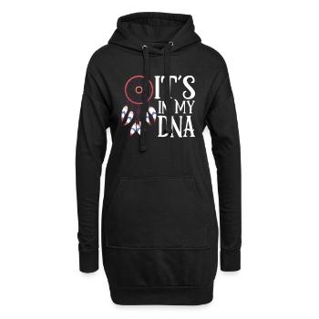 Indische Ureinwohner Geschichte Der Indigenen - Hoodie-Kleid - Schwarz - Vorne