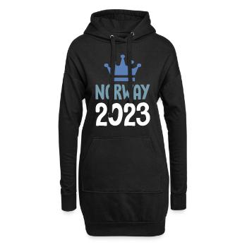Norway 2023 Krone - Hoodie-Kleid - Schwarz - Vorne