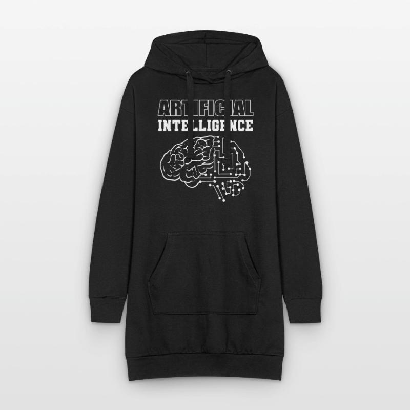 Artificial Intelligence Computertechniker Hoodie-Kleid