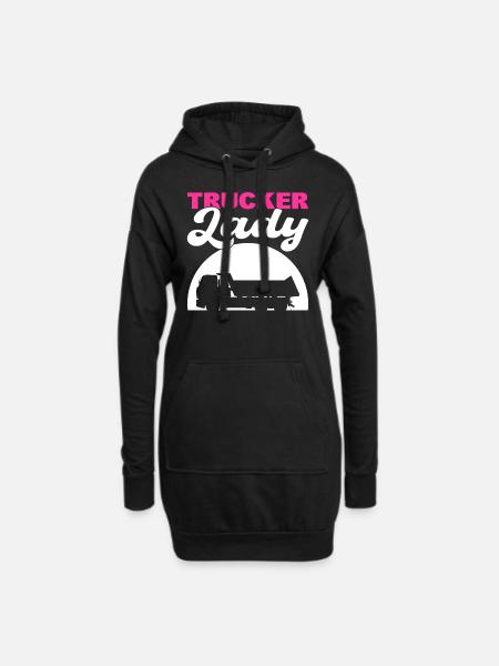 Trucker Lady Treiber - Hoodie-Kleid - Schwarz