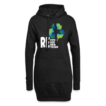 Changement climatique Environnemental Jour de la Terre 2022 - Sweat-shirt à capuche long Femme - noir - Devant