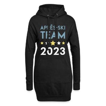 Apres Ski 2023 Krone - Hoodie-Kleid - Schwarz - Vorne