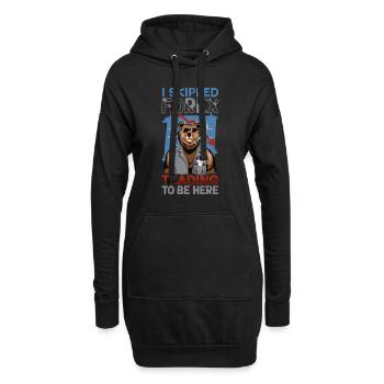 Börsenhändler Forex Trader Investor Trading - Hoodie-Kleid - Schwarz - Vorne