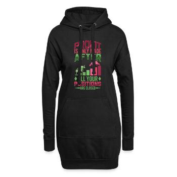Traders boursiers, traders Forex, trading investisseur - Sweat-shirt à capuche long Femme - noir - Devant