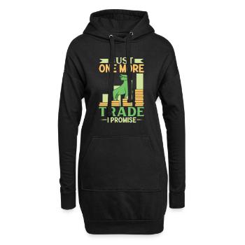 Börsenhändler Forex Trader Investor Trading - Hoodie-Kleid - Schwarz - Vorne