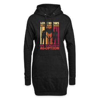 Funny Adoption Adoption Day Gifts - Hoodie Dress - black - Front