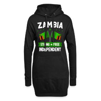 Sambia - Hoodie-Kleid - Schwarz - Vorne
