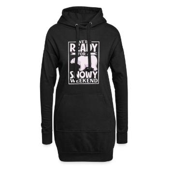Ours polaire Réchauffement climatique Chasse au phoque arctique Ursus - Sweat-shirt à capuche long Femme - noir - Devant