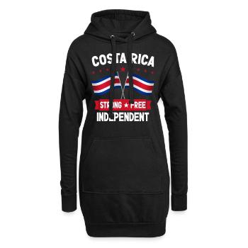 Costa Rica - Hoodie-Kleid - Schwarz - Vorne