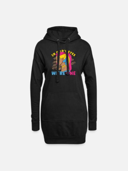 Pansexual Gay Pansexuality Asexual Asexuality - Hoodie-Kleid - Schwarz