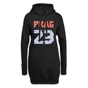 Prague 23 Maillot 2023 - Sweat-shirt à capuche long Femme - noir - Devant