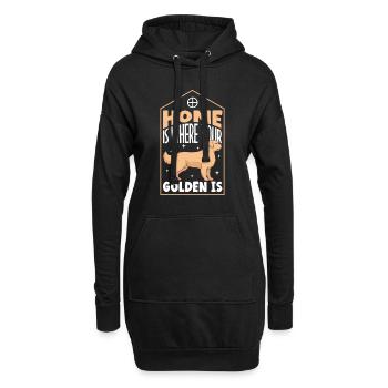 Golden Retriever Mom Dog Puppie Dog Sitter - Hoodie-Kleid - Schwarz - Vorne