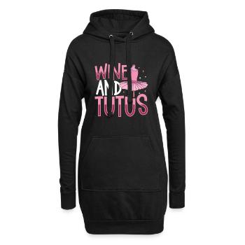 Ballet Ballerina Dance Dancer Dancing Ballet Gift - Hoodie-Kleid - Schwarz - Vorne
