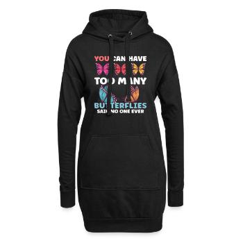 Insekt Schmetterling Monarch Monarch Lebensraum - Hoodie-Kleid - Schwarz - Vorne