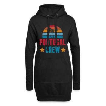 Portugal Crew - Hoodie-Kleid - Schwarz - Vorne