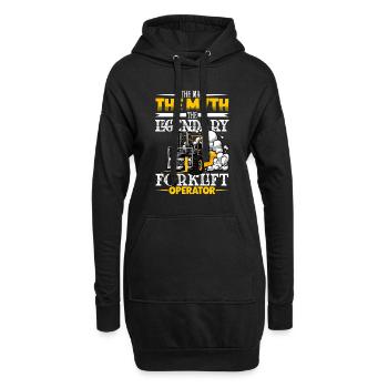 Gabelstaplerfahrer Lager Gabelstapler - Hoodie-Kleid - Schwarz - Vorne