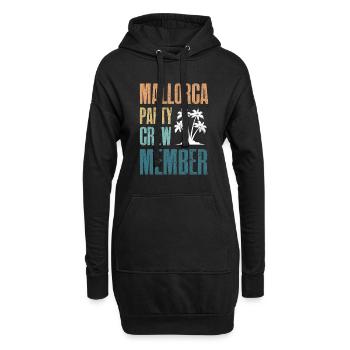 Mallorca Party Crew - Hoodie-Kleid - Schwarz - Vorne