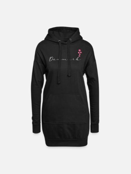 Dänemark - Hoodie-Kleid - Schwarz