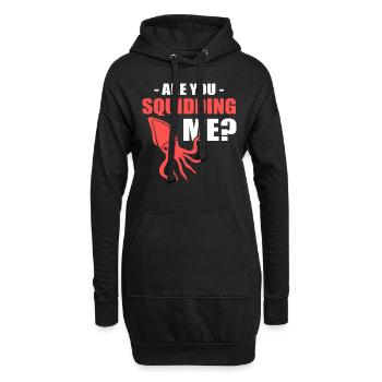 Are You Squidding Me? Fisherman - Hoodie Dress - black - Front