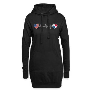 Panama - Hoodie-Kleid - Schwarz - Vorne