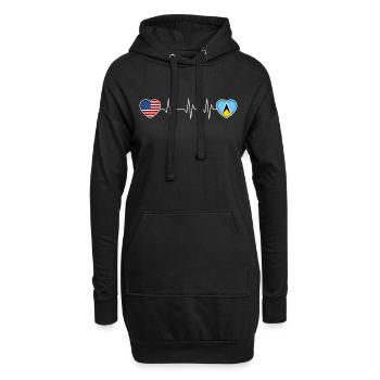 St. Lucia - Hoodie-Kleid - Schwarz - Vorne